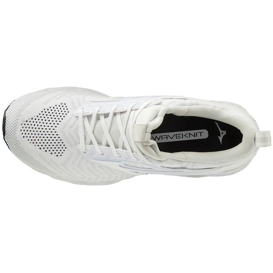 Mizuno WAVE CREATION WAVEKNIT Wht/Wht/BarelyBlue